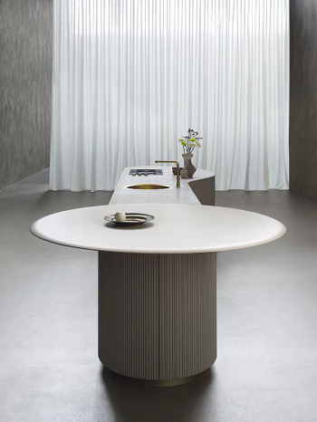 Rounded island Hottest Kitchen Trends In 2023 For New Space-Saving Home Design