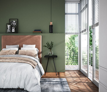 Smarter paint option Simple Tricks To Make A Bedroom More Eco-Friendly For Better Slip