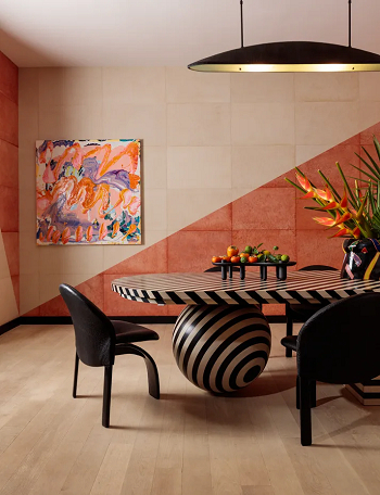 Stripes dining table Aesthetic Dining Table Trends To Add Unforgettable Style