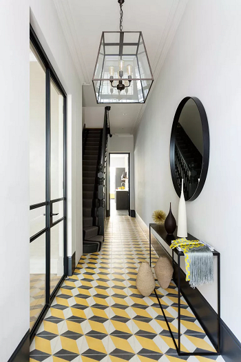 Colorful flooring No Paint Decorating Ideas To Present Character And Style In Your Entryway