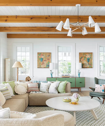 Fluff up cushions, throws, and sofas Faking Cleaning Living Room Tips For Fast Fix Home Arrangement