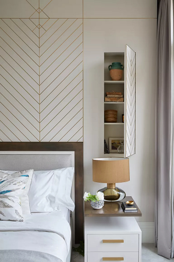 Hidden storage on the wall Challenging Small Bedroom Ideas For A Flawlessly Functional Space