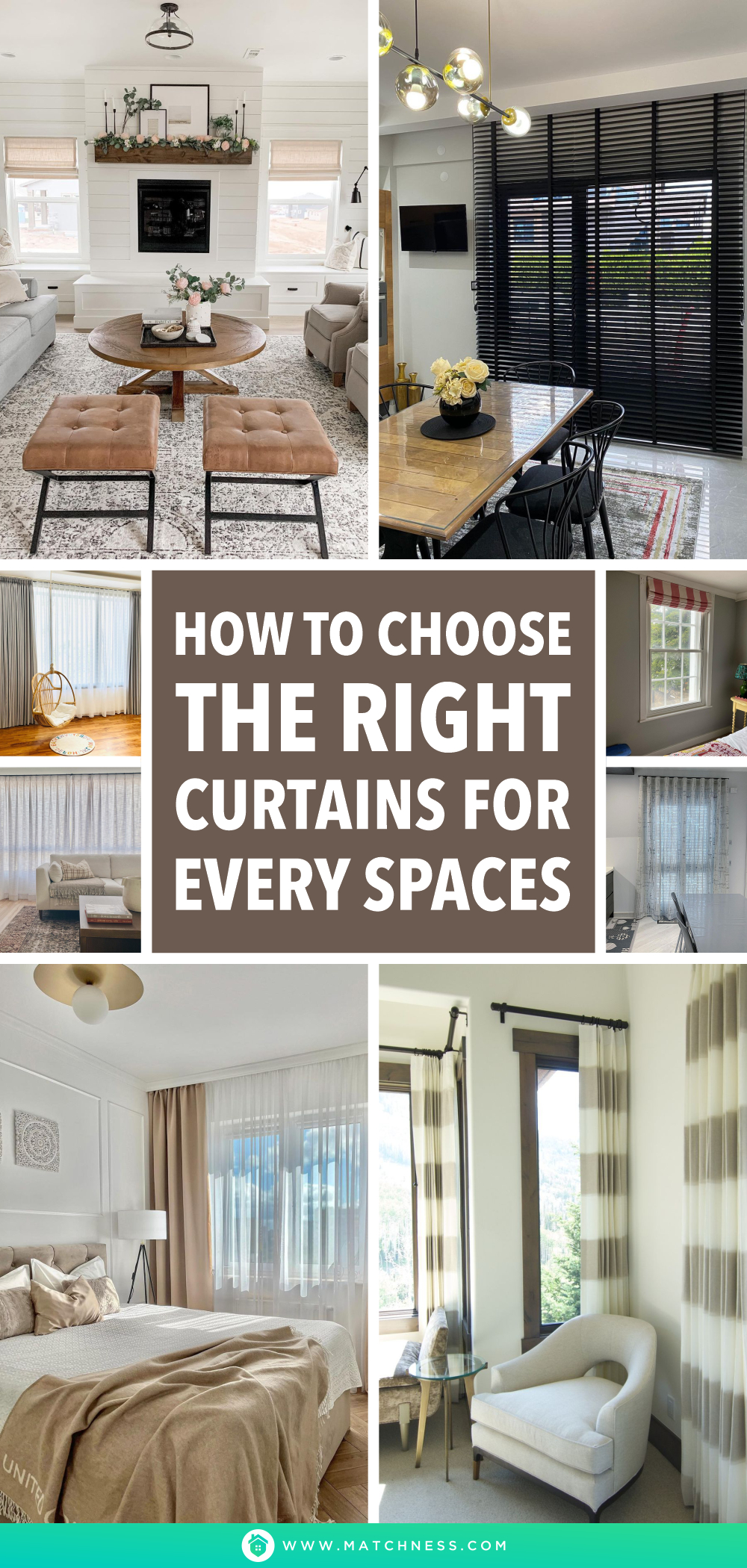 How to choose the right curtains for every spaces1
