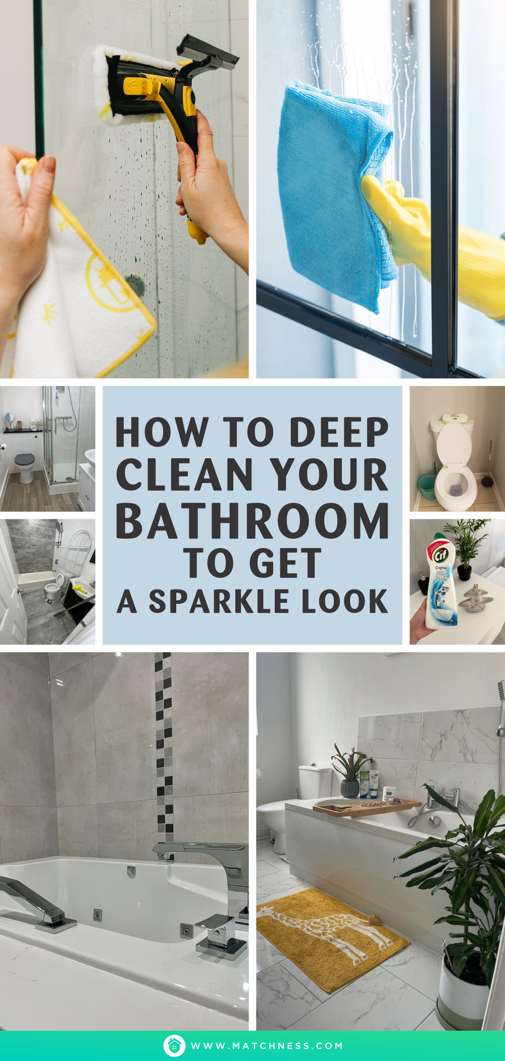 How to deep clean your bathroom to get a sparkle look1