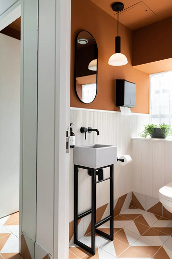 Match the walls with painted ceiling Budget-Friendly Bathroom Updates With Under $50 To Refresh Your Space