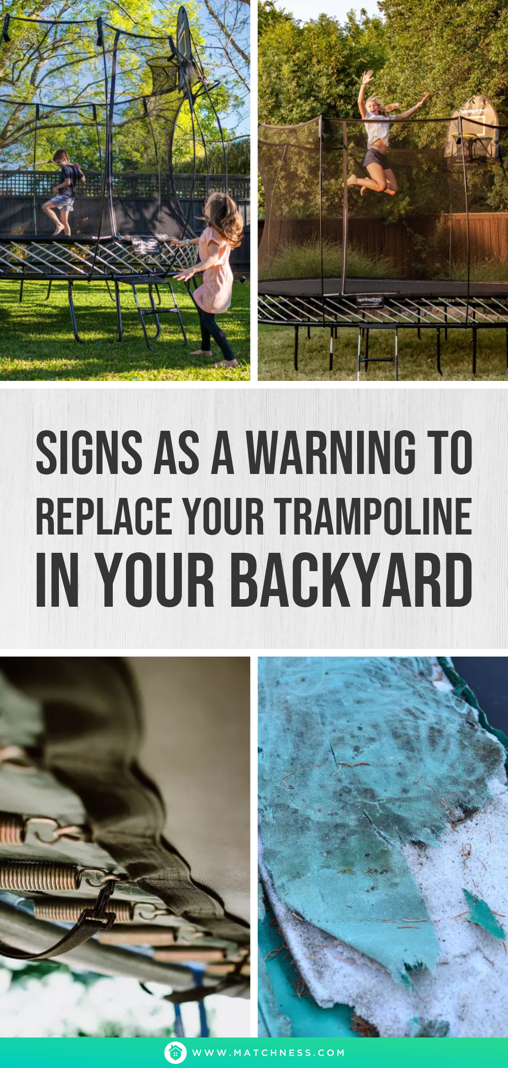 Signs as a warning to replace your trampoline in your backyard1