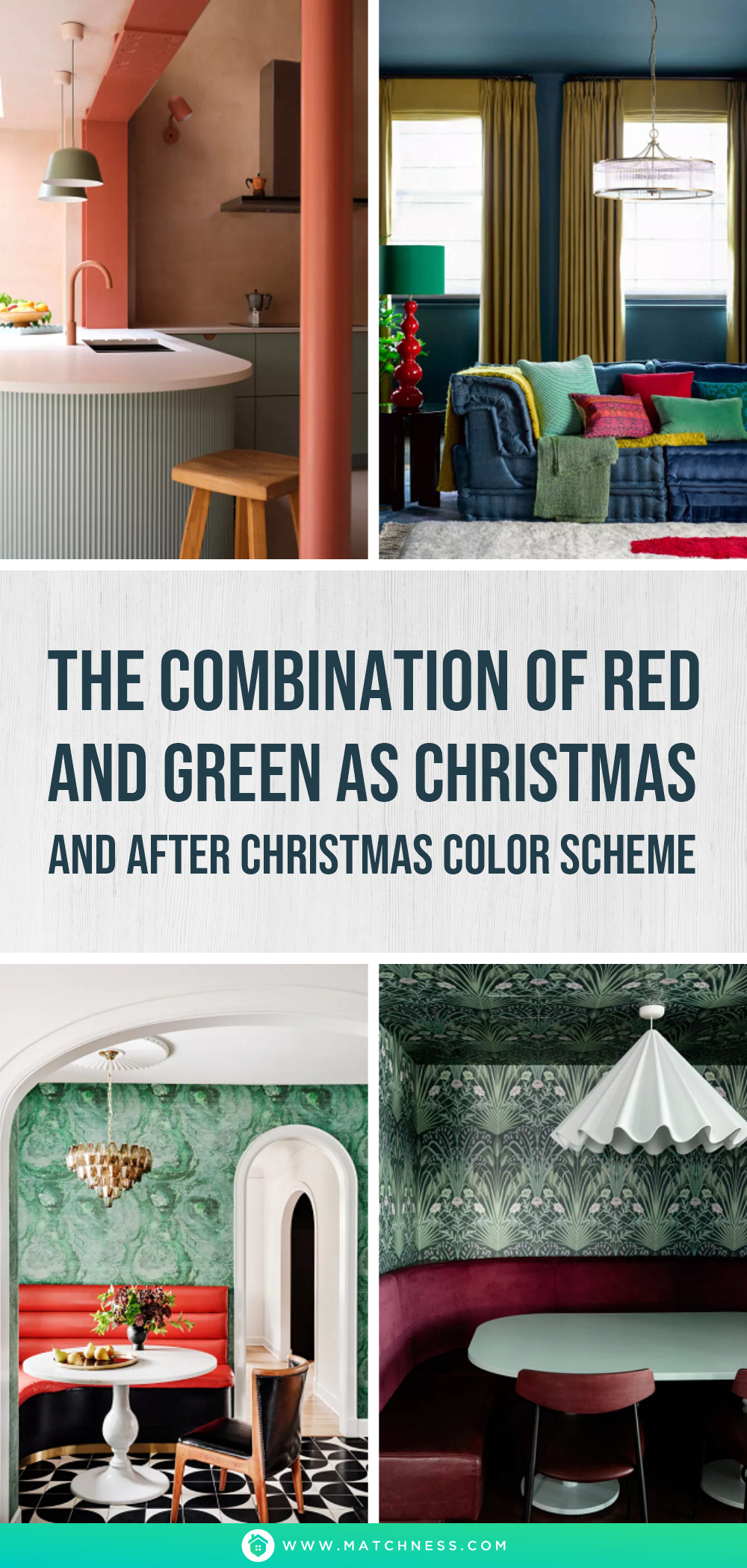 The combination of red and green as christmas and after christmas color scheme1