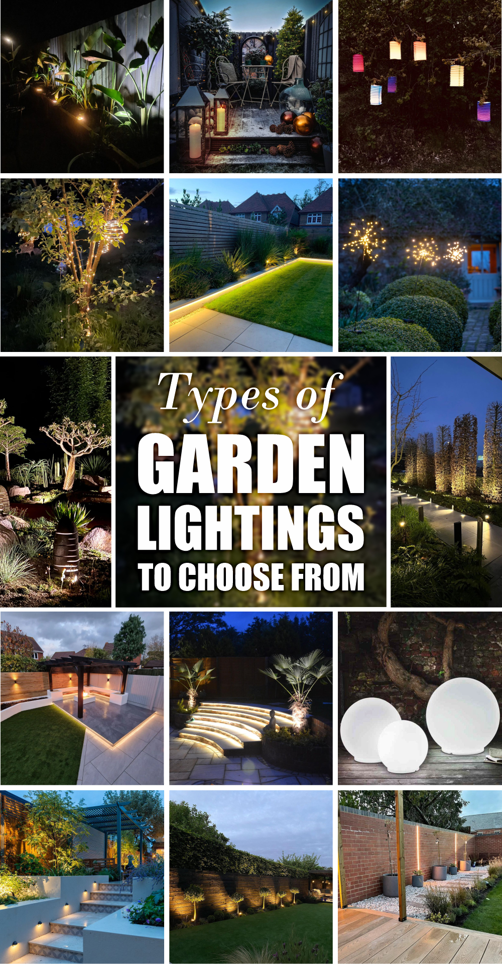 Types of garden lightings to choose from 1