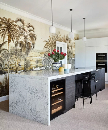 Wall mural Kitchen Wall Makeover Ideas To Fill An Empty With Beauty