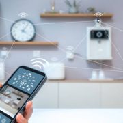 Smart home, operating system concept of future.