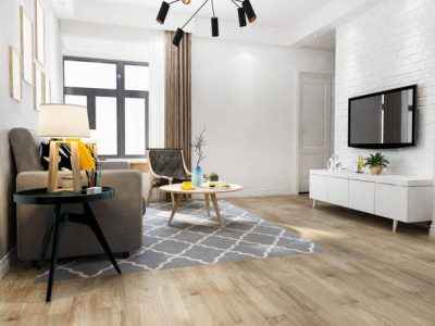 3d rendering loft luxury living room with bookshelf