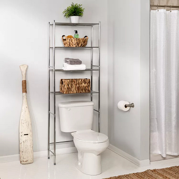 4 tier bathroom storage shelving unit Favorite Over-The-Toilet Storage Unit For Clutter-Free And Functional bathroom