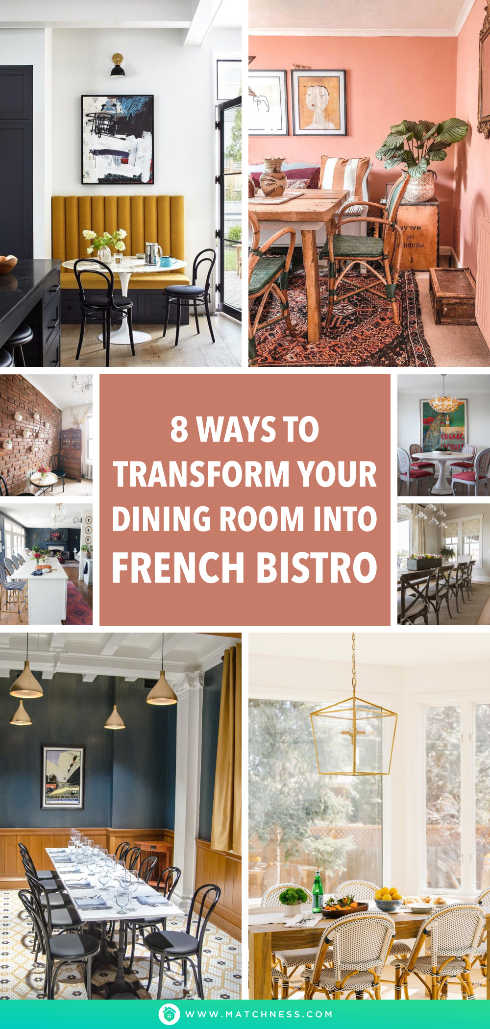8 ways to transform your dining room into french bistro1