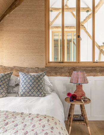 Decor bedroom with shiplap and panels at dado height Focal Point Alternative Designs To A Bedroom Without Headboard