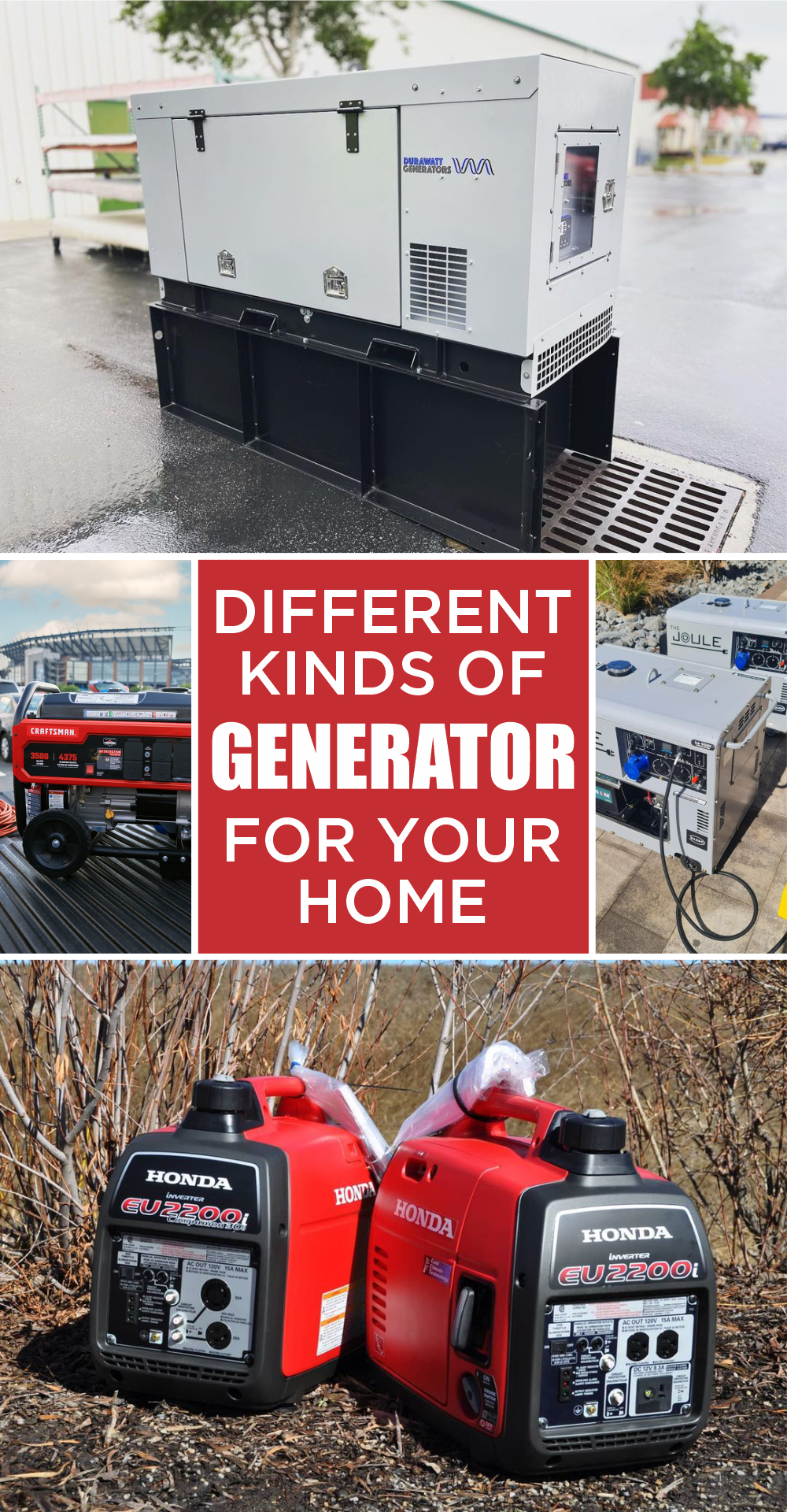 Different kinds of generator for your home 1
