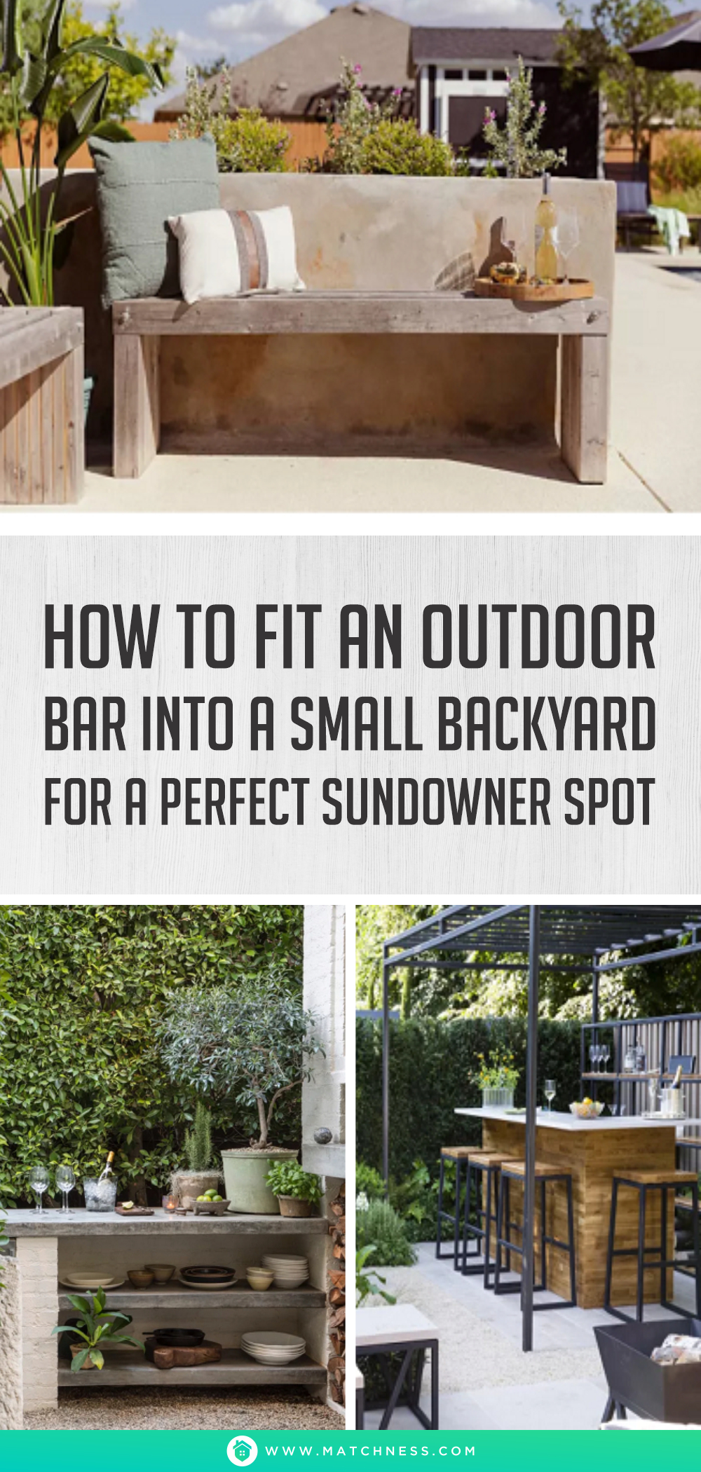 How to fit an outdoor bar into a small backyard for a perfect sundowner spot1