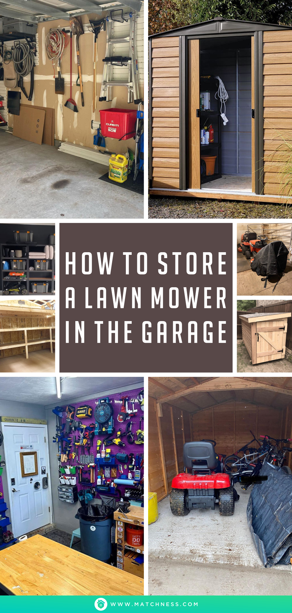 How to store a lawn mower in the garage1