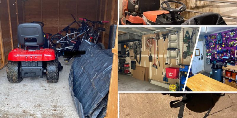 How to store a lawn mower in the garage2