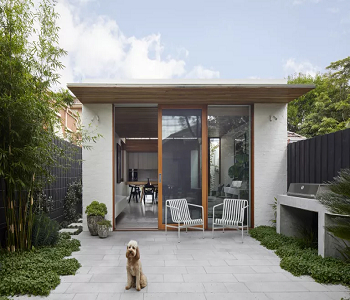 Minimalist outdoor kitchen Beautifully-designed minimalist backyards For A Peaceful Outdoor Look