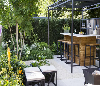 Multifunctional space How To Fit An Outdoor Bar into A Small Backyard For A Perfect Sundowner Spot