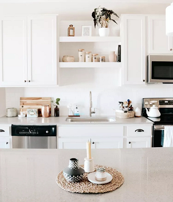 Sort countertops goods in functional containers Organizational Tips To Keep Kitchen Sink Clean, Tidy, And Beauty Every Day
