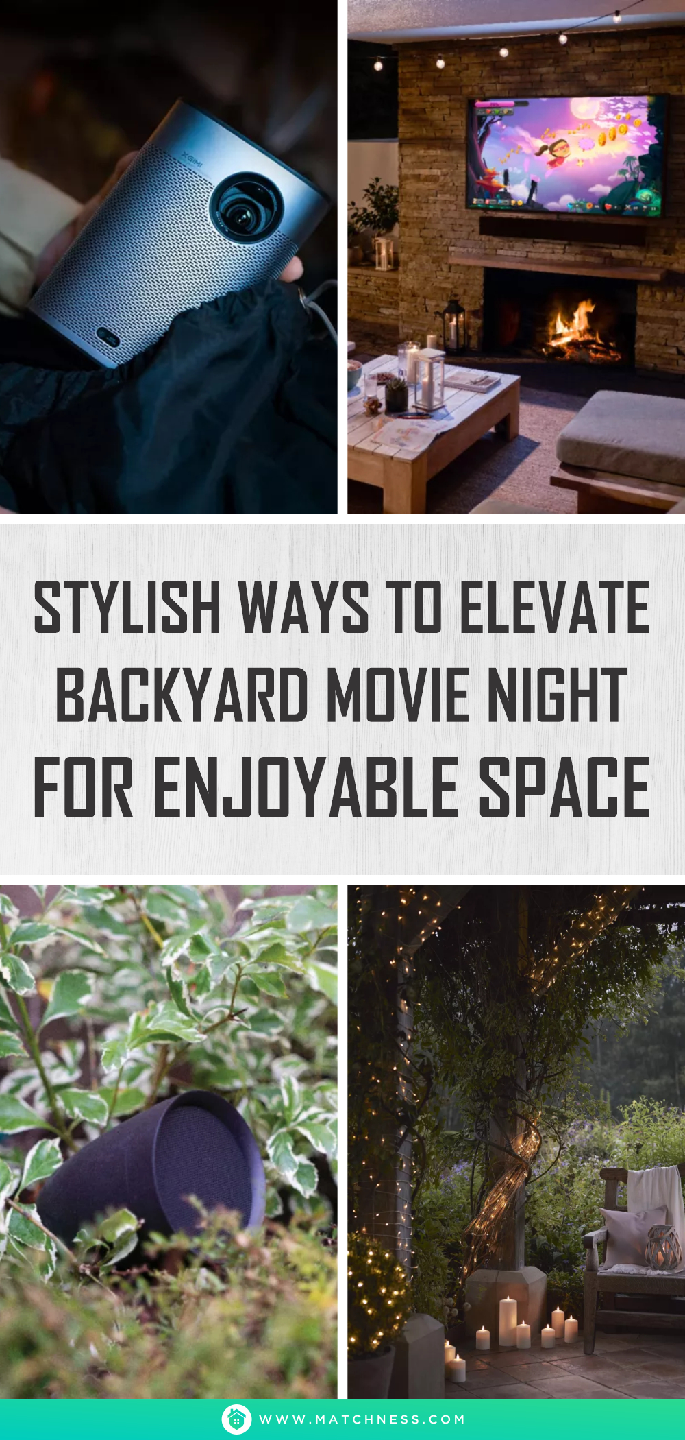 Stylish ways to elevate backyard movie night for enjoyable space1