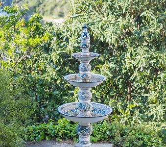 Hand crafted, as decoration in a lush mediterranean garden