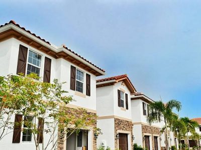 Brand new townhouses in suburban west palm beach, florida