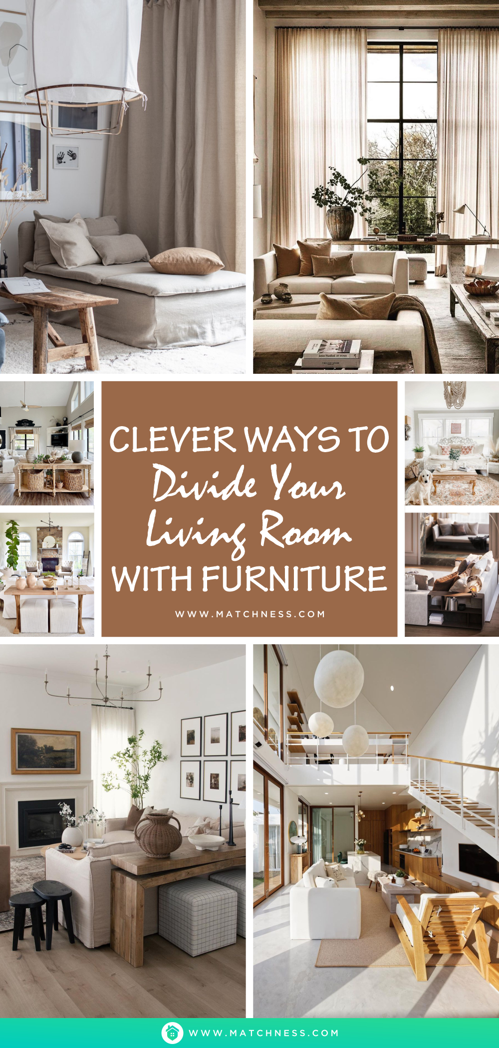 Clever ways to divide your living room with furniture1