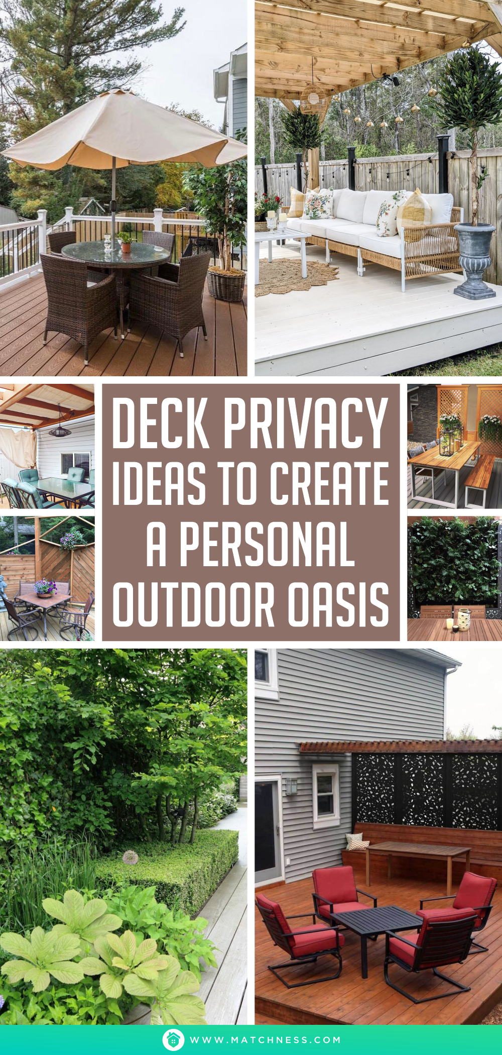 Deck privacy ideas to create a personal outdoor oasis1