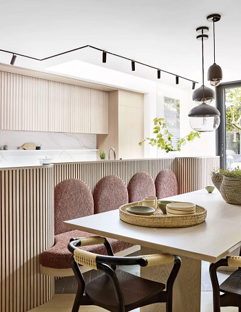 Feed a crowd in a kitchen centered around entertaining Easy To Copy Decorating Ways To Take A Space From Drab To Delightful