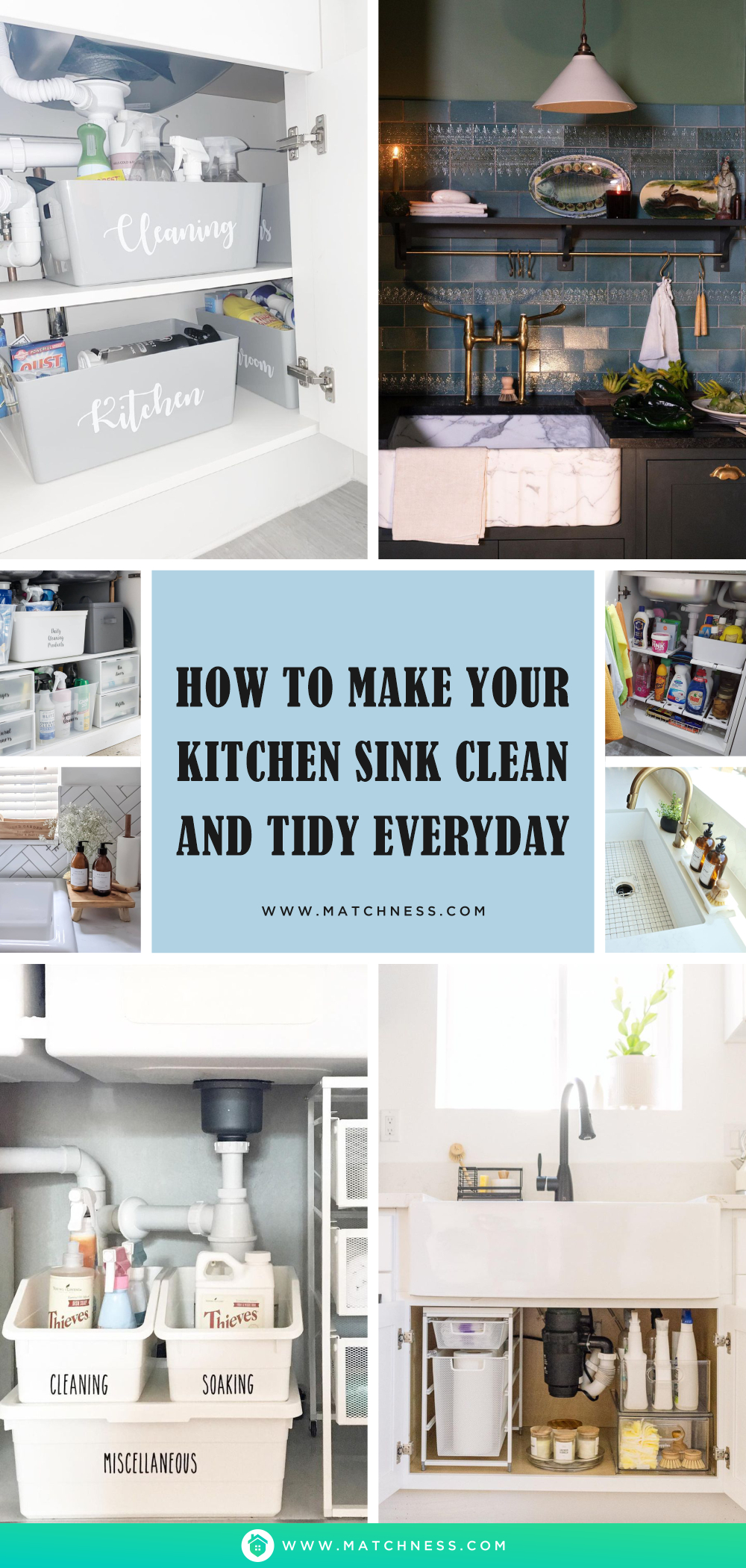 How to make your kitchen sink clean and tidy everyday1