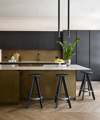 Metallic surfaces for reflective shine Space Enhancing Colors To Make A Kitchen Feel Five Times Bigger