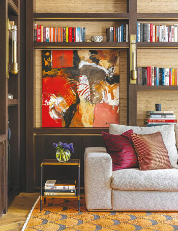 Mix art with bespoke joinery Decorating Above A Sofa For Focal Point Transformation