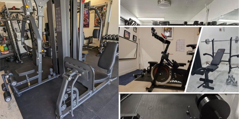 Most possible home gym arrangement for a small home space2