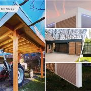 Outdoor garage designs for your small home space2