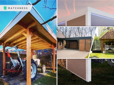 Outdoor garage designs for your small home space2