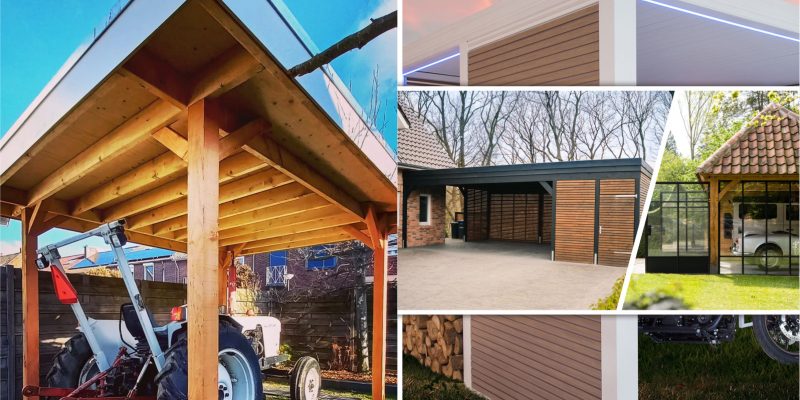 Outdoor garage designs for your small home space2