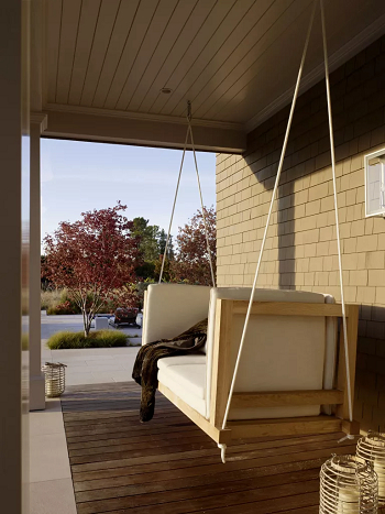 Present a swing How To Create More Inviting Deck For Effortless Indoor Outdoor Look