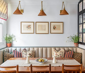Set up a banquette Stylish Alternative For Kitchen Without Island To Have Beautiful And Useful Variation