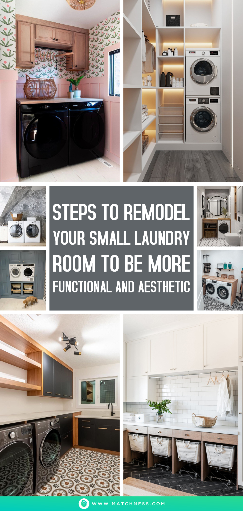 Steps to remodel your small laundry room to be more functional and aesthetic1