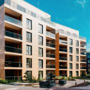 Europe modern apartment residential quarter. other outdoor facilities.