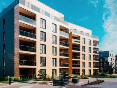 Europe modern apartment residential quarter. other outdoor facilities.