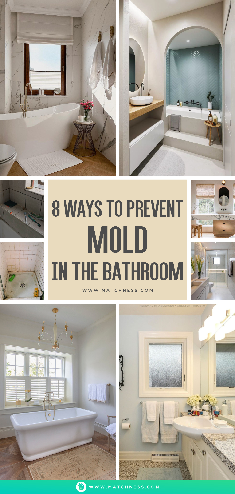 8 Ways To Prevent Mold In The Bathroom - Matchness.com