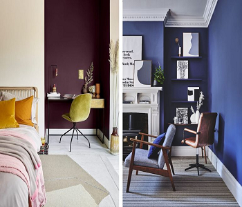 A mini home office Transform An Awkward Alcove Into A Statement Space
