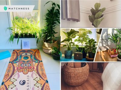 How to create a yoga corner in your living room2