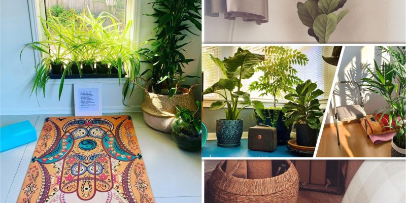 How to create a yoga corner in your living room2