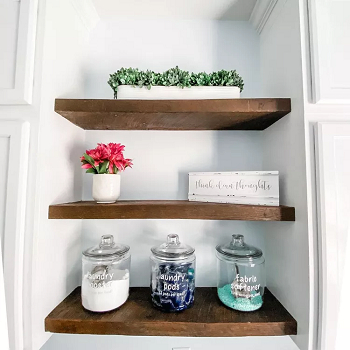 Lable the storage containers Creative Detergent Storage Ideas To Make A Laundry Room Look Good