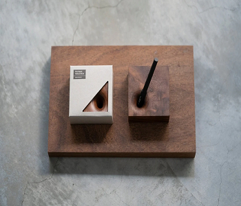 Wooden pen holder Desk Accessories To Create A Desk Setup To Support Productivity
