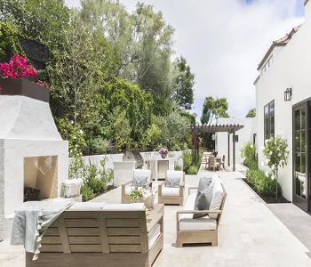 A seat set by the fire Special No Grass Backyard Ideas To Make The Most Of Your Outdoor Space